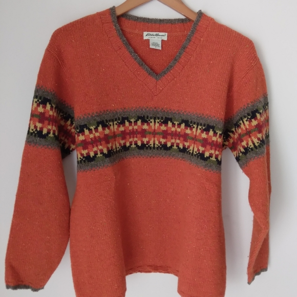 Eddie Bauer Sweaters - Eddie Bauer V- Neck wool sweater Size S